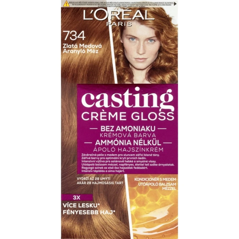 Vopsea de par L'Oreal Casting Creme Gloss Amber Brown 734