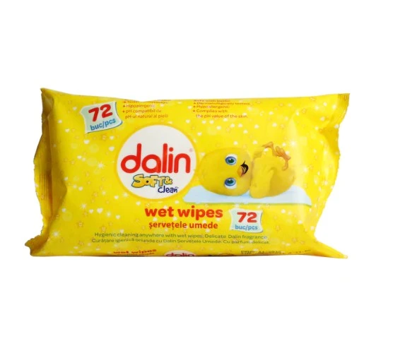 Servetele umede Baby Dalin Soft Clean 72buc